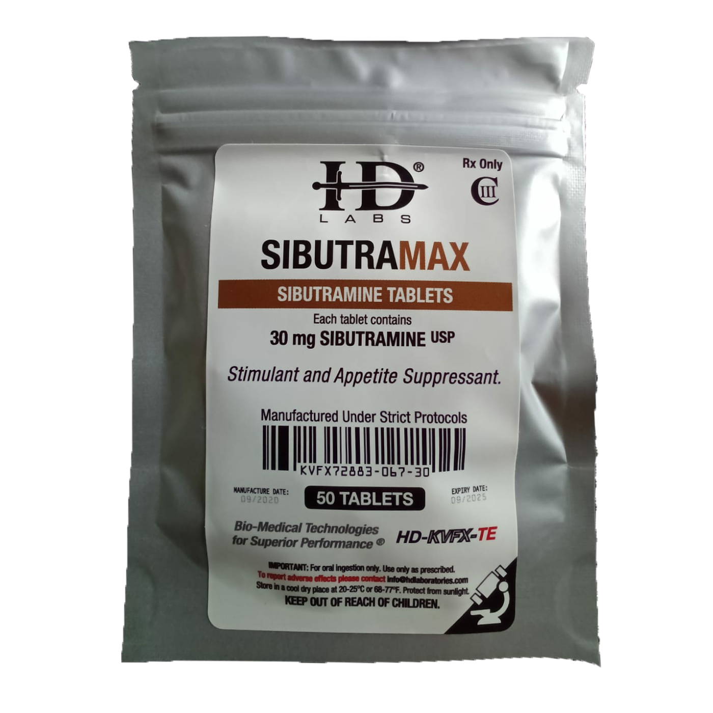 HD Sibutralean - Sibutra Max - 50 Tabs